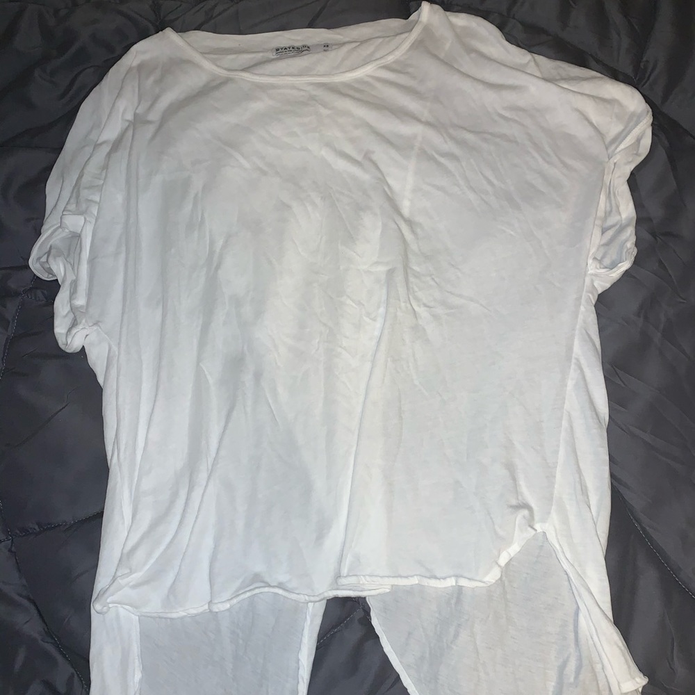 white tee